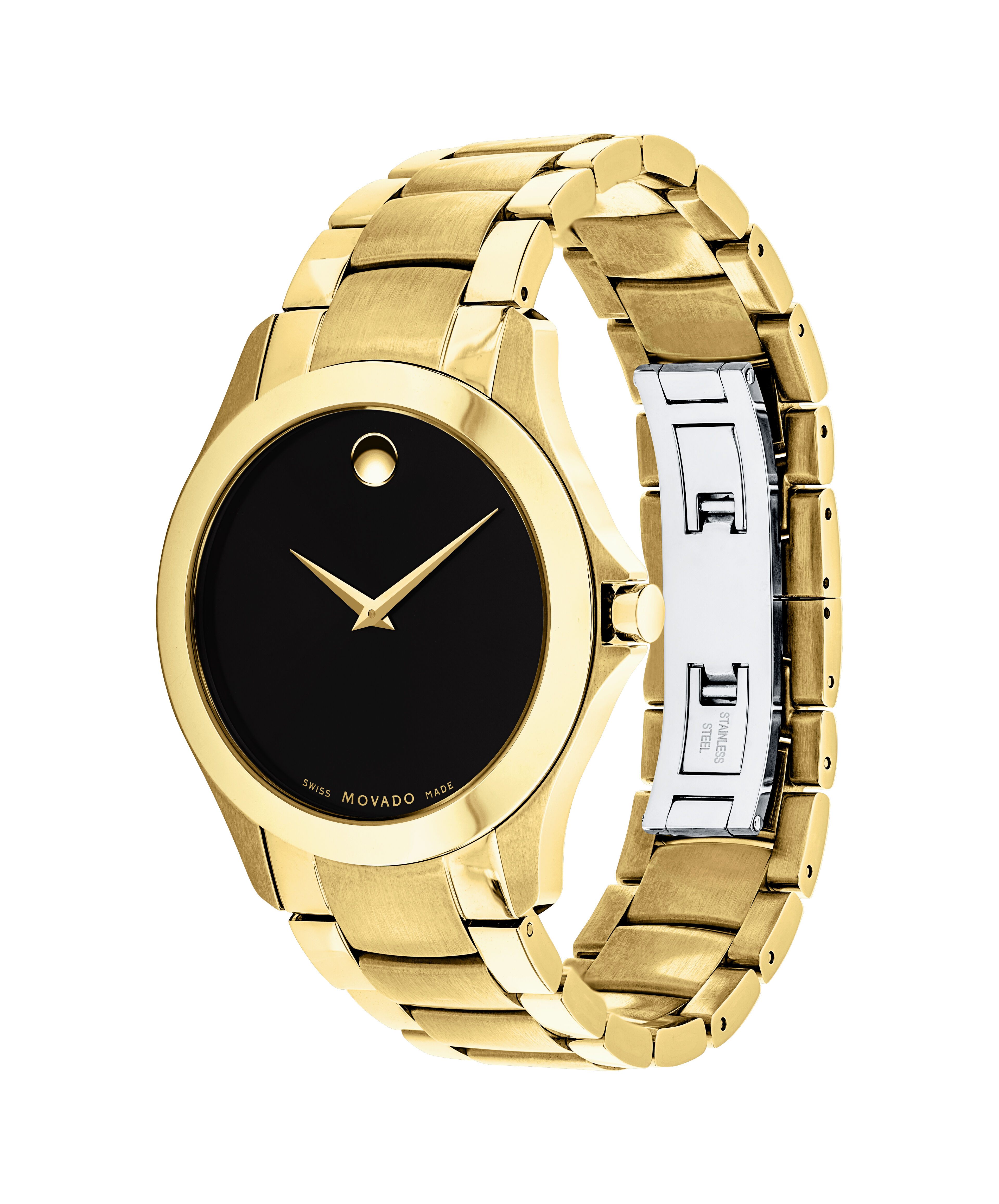 Movado 3600076 Movado Bold Yellow Gold ToneMovado Women's 'Bold' Rose-Tone Stainless Steel Watch (3600503)