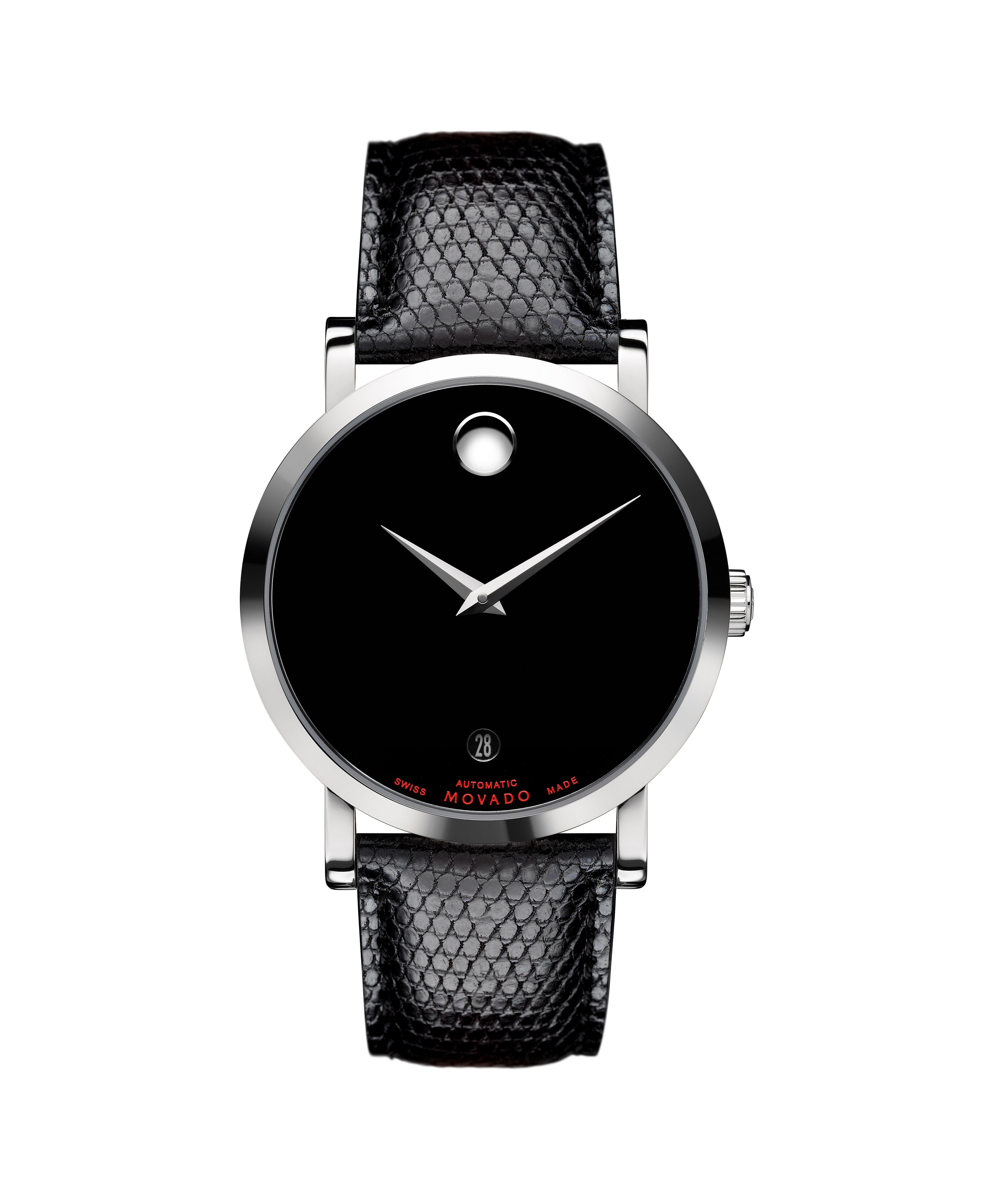 Movado Vizio Black Carbon Fiber Stainless Steel Men's Watch