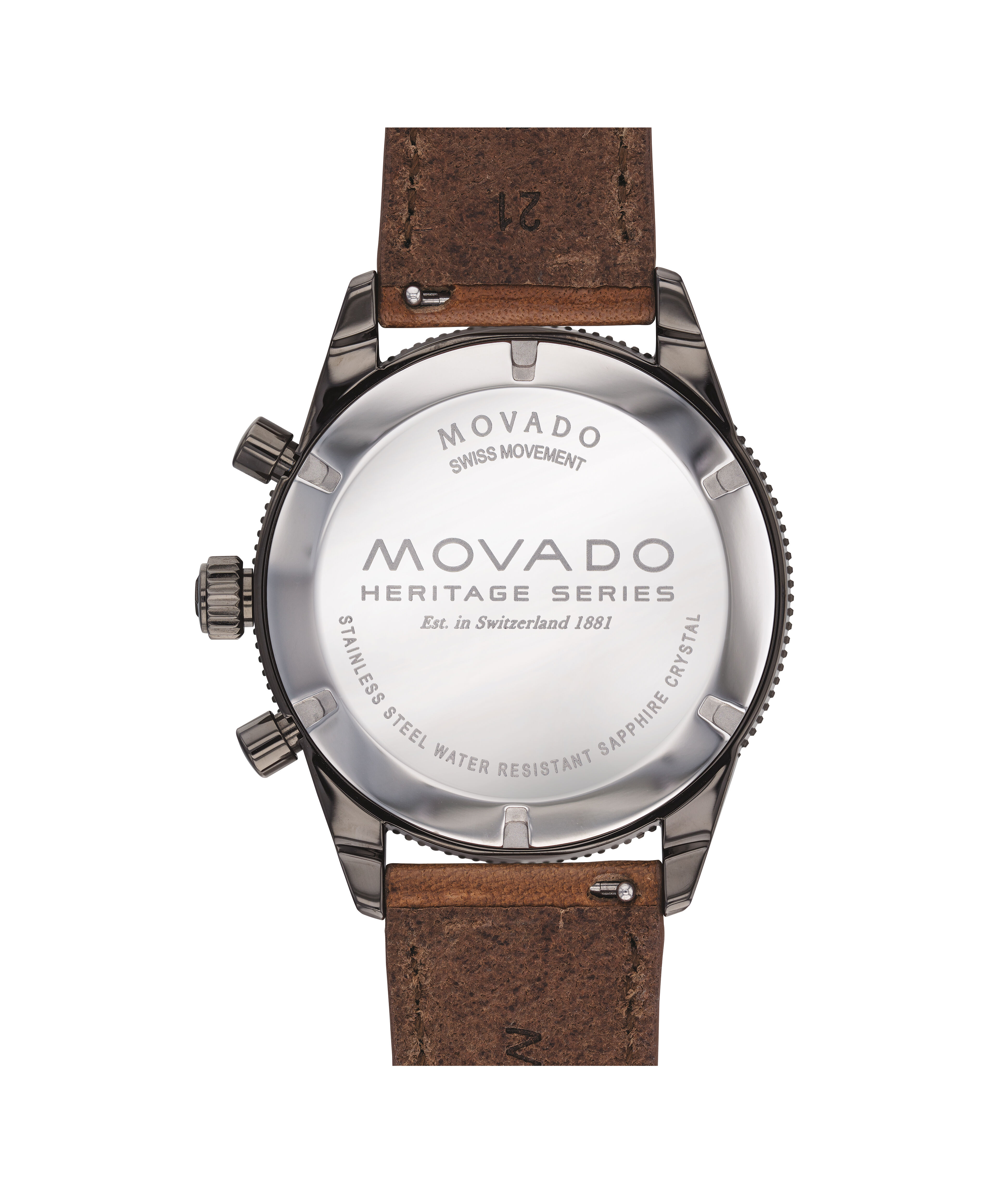 Movado Zenith Museum 14K(585) Solid Gold Manual Winding Ref 36 2190 355 Vintage Swiss MadeMovado Zenith Museum Yellow gold case Brown dial leather strap