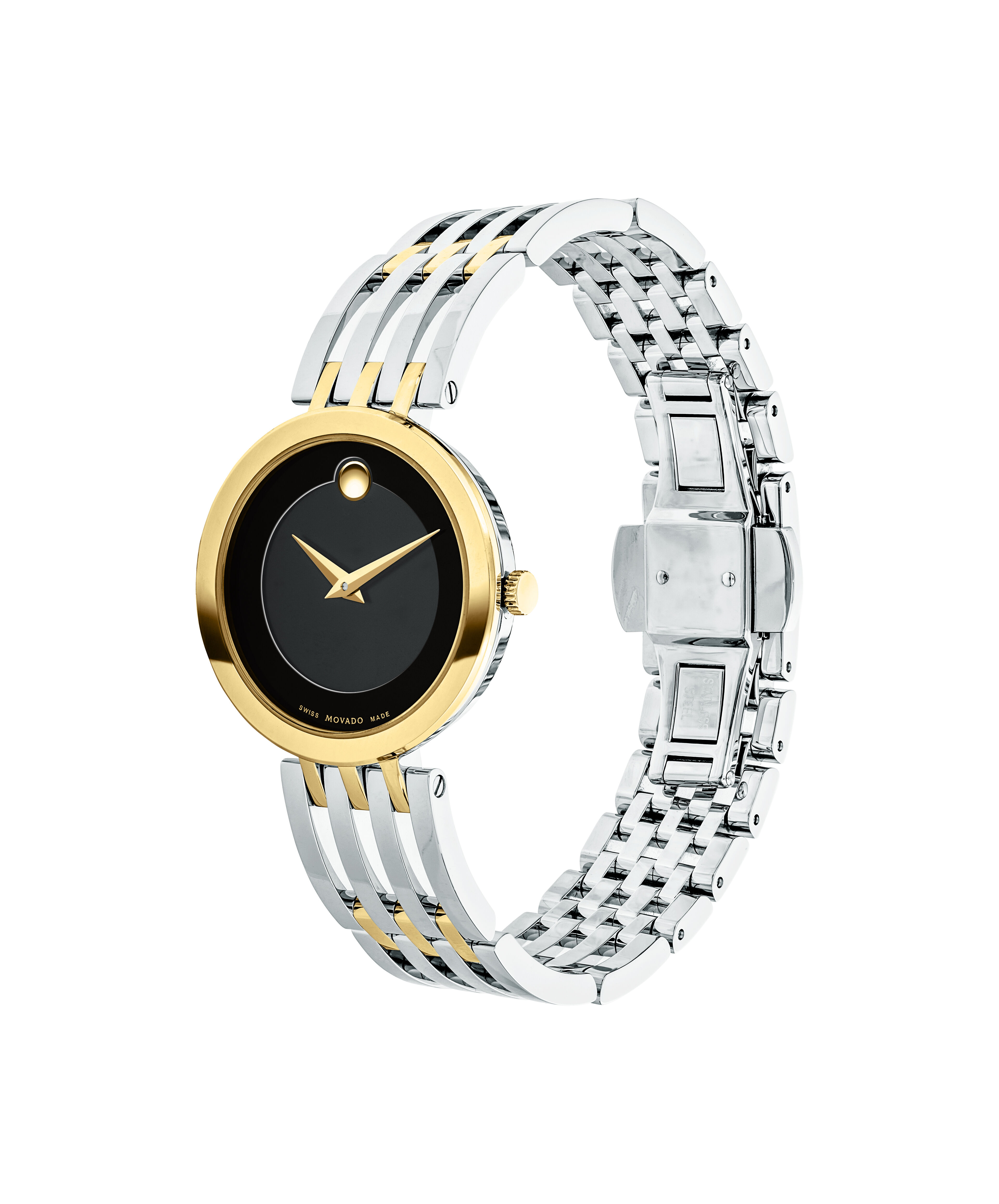 Movado Women's Watch 25mm Steel Gold Plated Museum Watch Rar 3