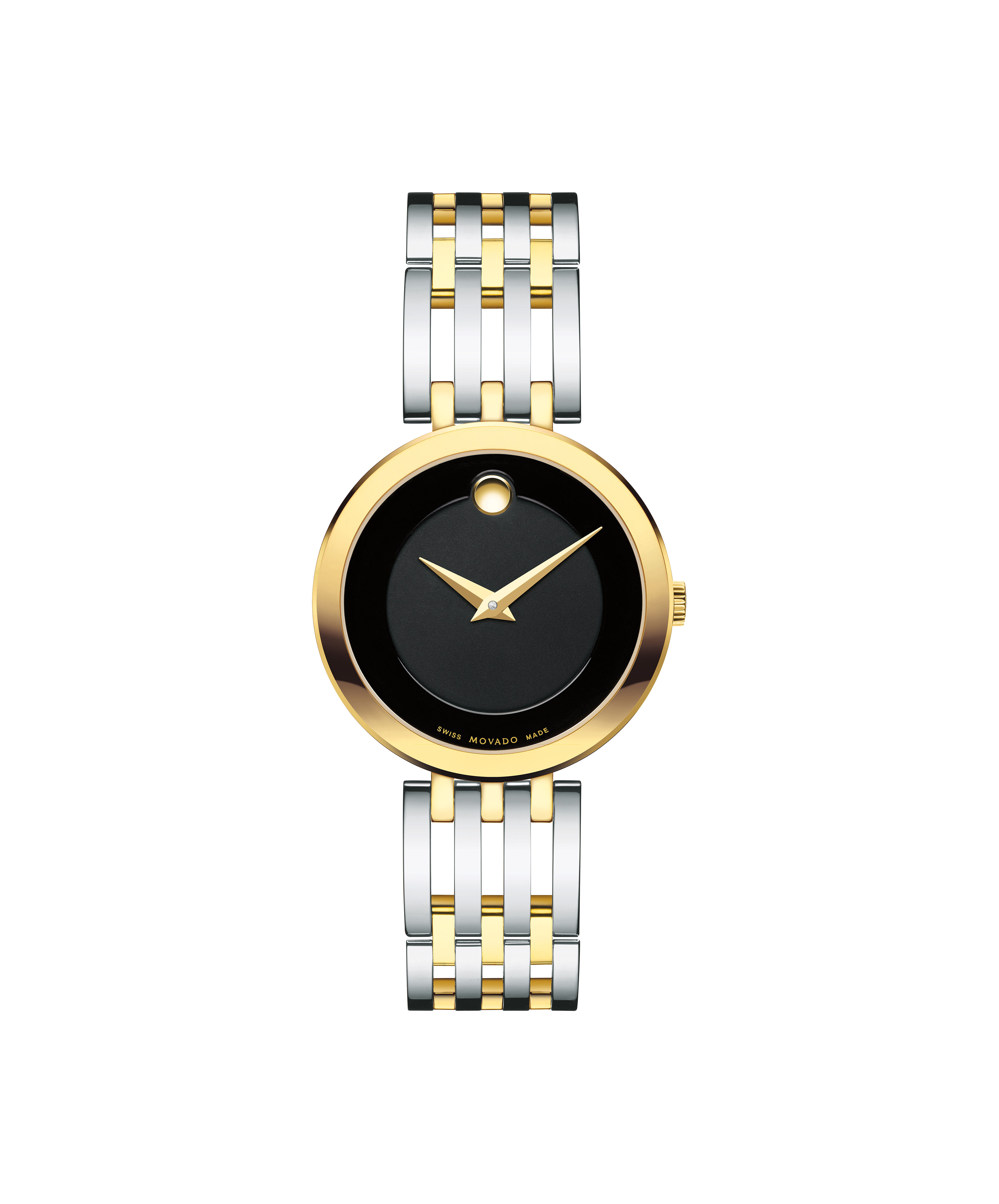 Movado Men's Movado Museum Classic Diamond Accent Two-Tone Watch with Black Dial - 0606879