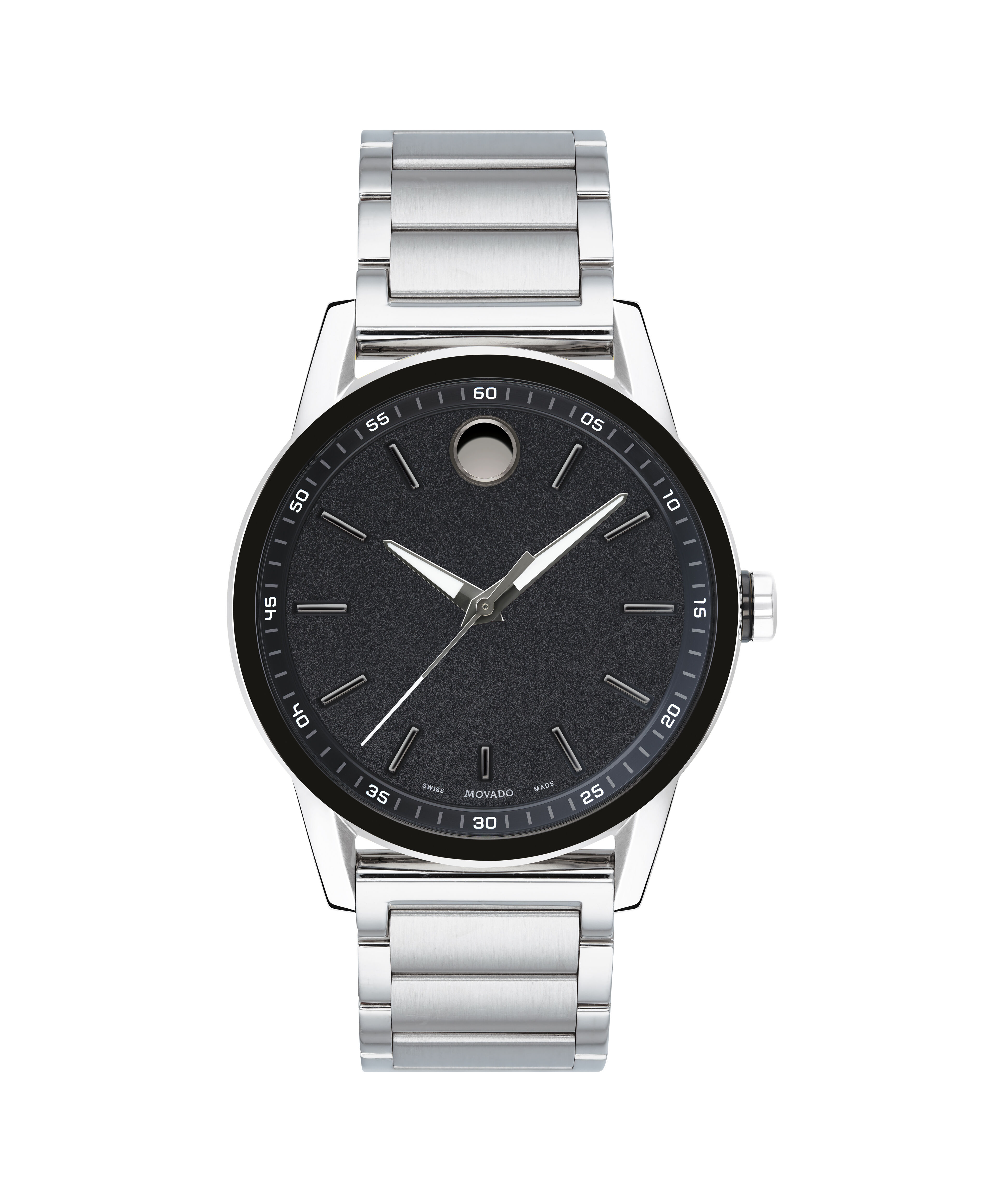 Movado Sapphire 0606093 38mm Stainless Steel Mirror Dial Watch