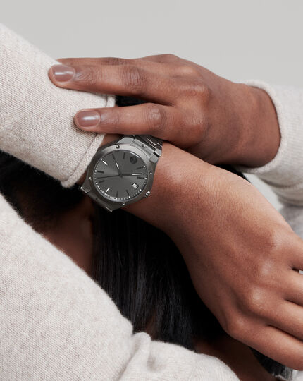 Movado | Movado SE grey stainless steel watch with grey dial