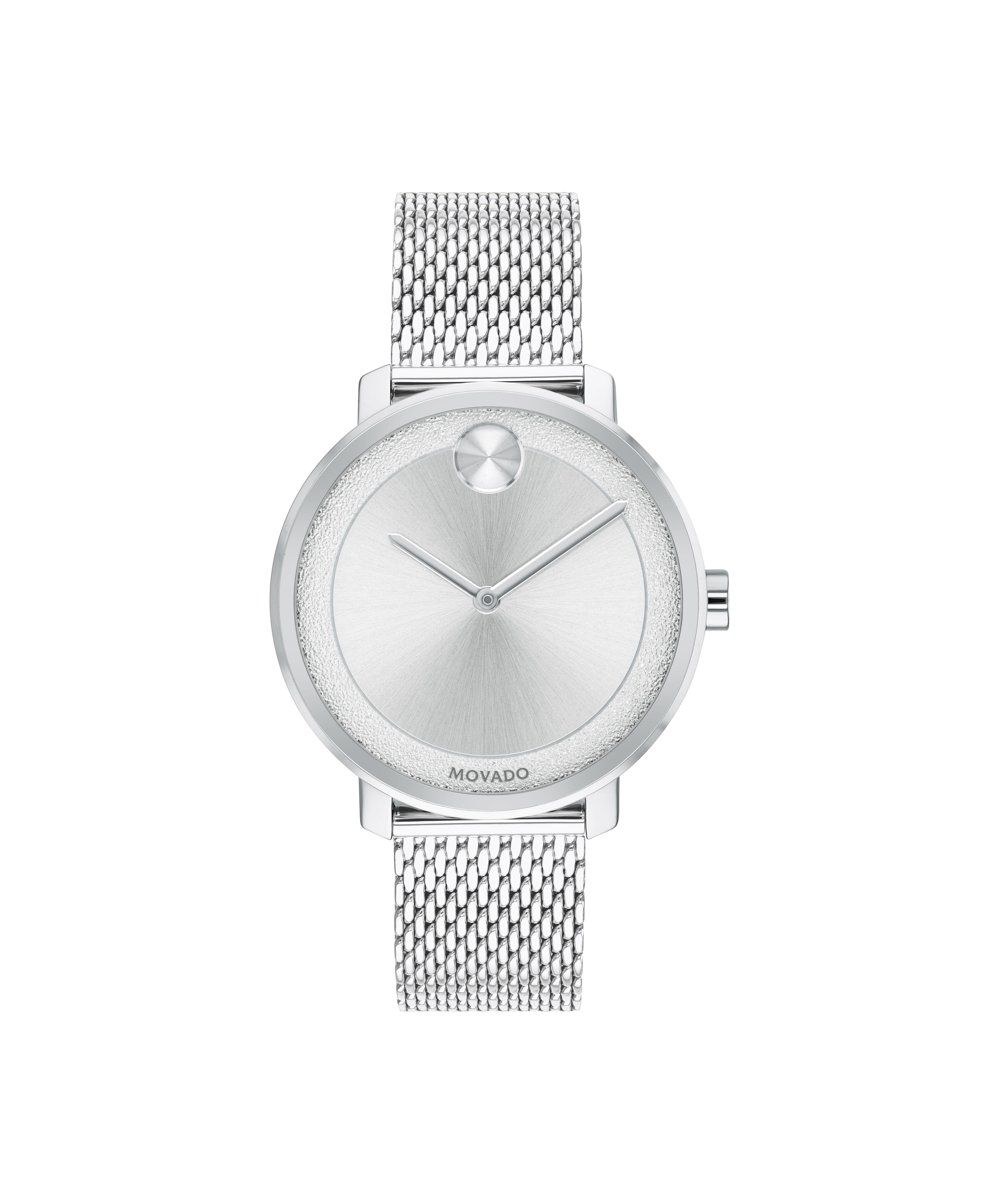 Movado Concerto Gold Diamond Dial Women's Watch 0606791Movado Concerto Ladies, White Mother of Pearl Dial - Steel