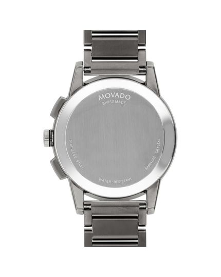 Movado | Museum Sport watch with gunmetal bracelet and blue dial