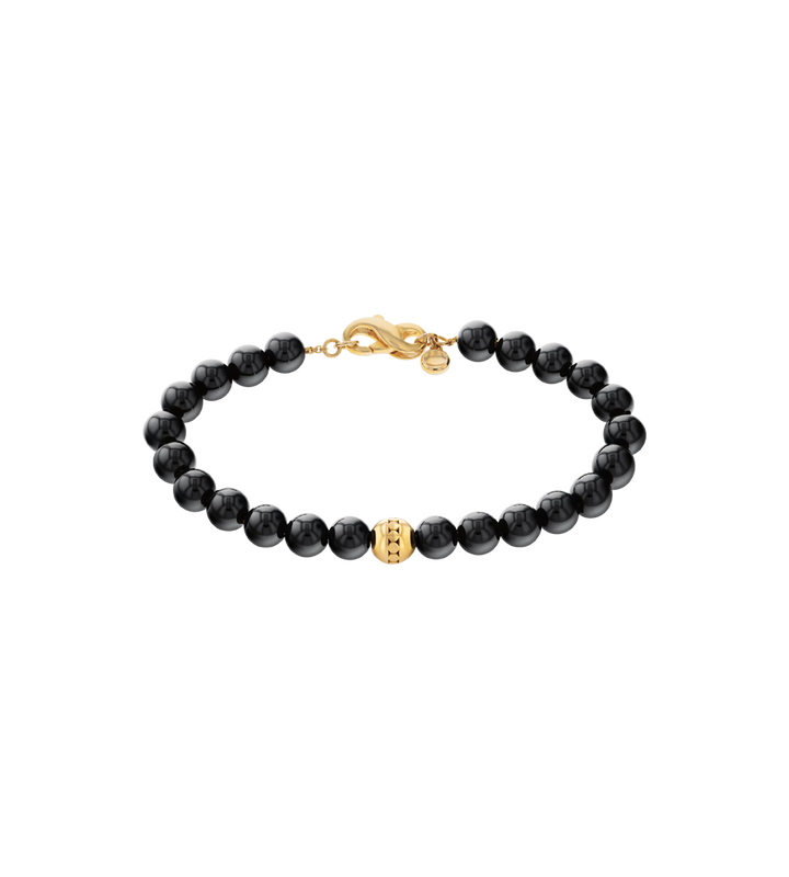 Movado | Onyx beaded bracelet
