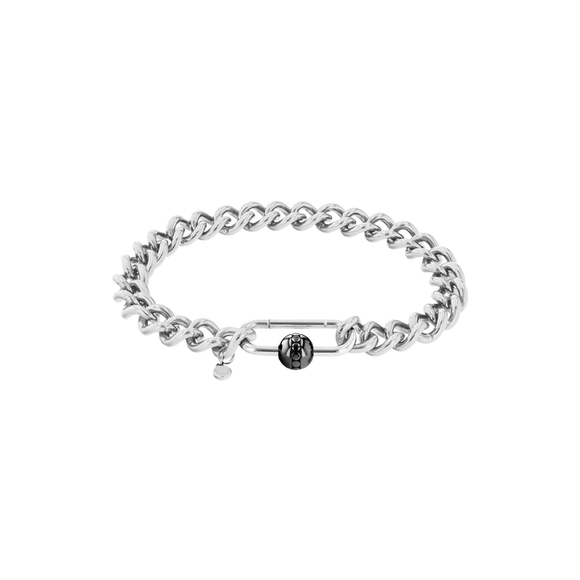 Movado | Sphere Lock Collection sterling silver chain bracelet with a ...