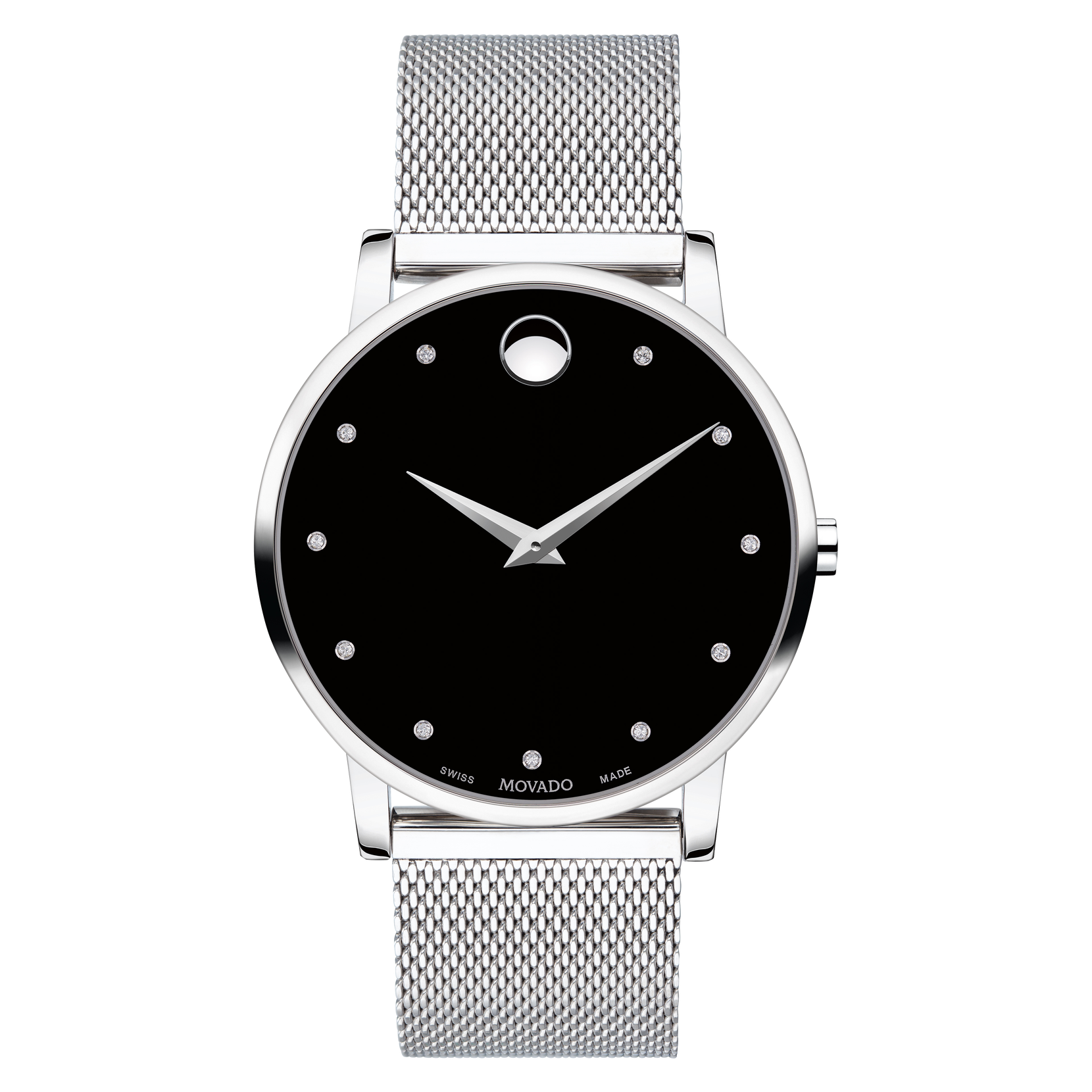 Movado | Museum Classic stainless steel case and mesh bracelet 