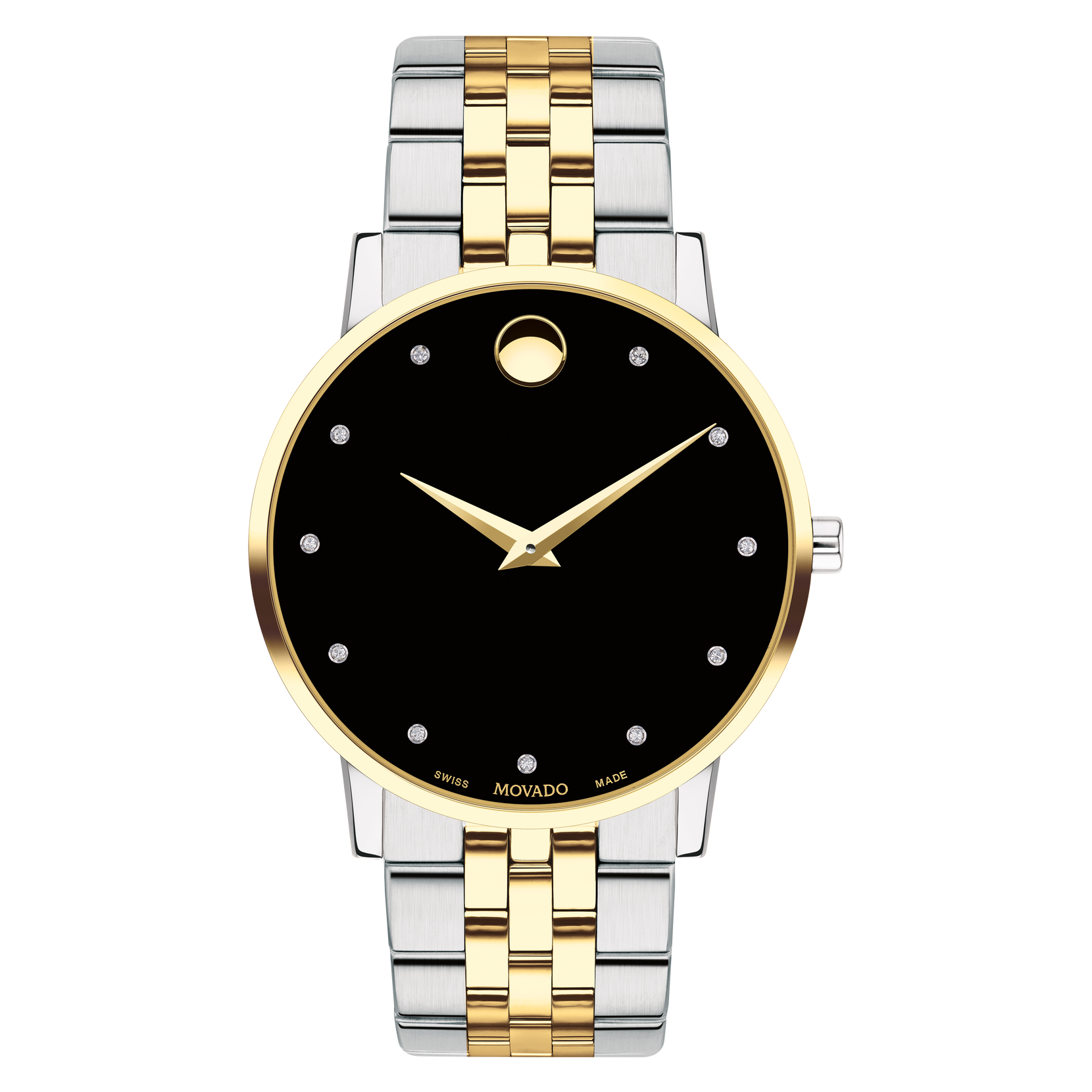 Movado | Museum Classic Men's Two-Toned Bracelet Watch With Diamonds