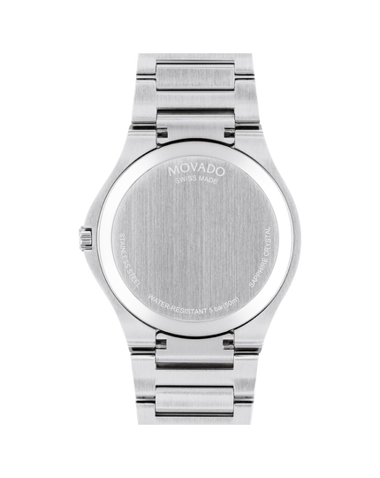 Dial Steel SE With Movado Watch Black |Movado Stainless
