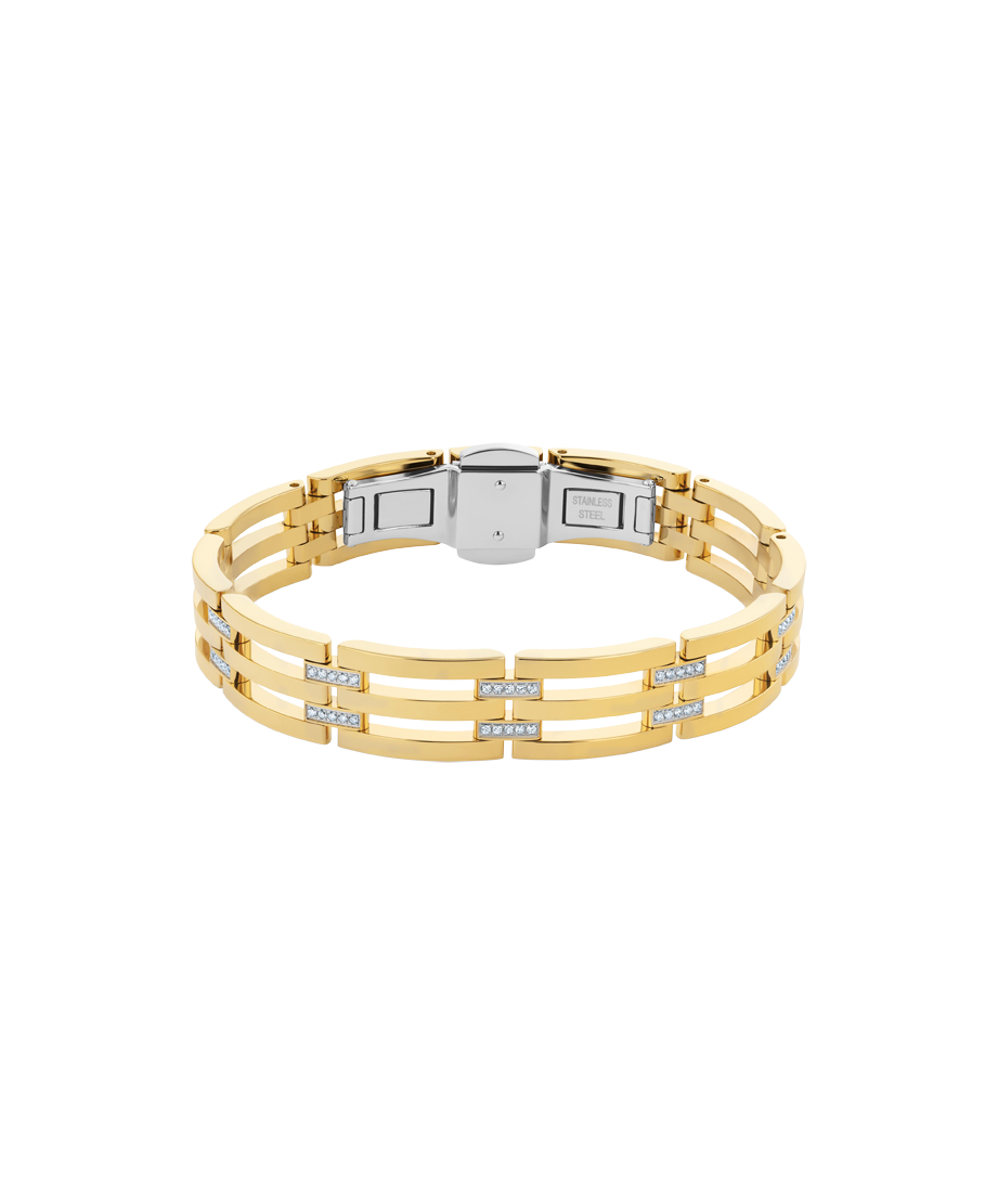 VALCHAND JEWELLERS GOLD italian 3d curb links 22k stainless steel bracelet  men at Rs 353/piece in Mumbai
