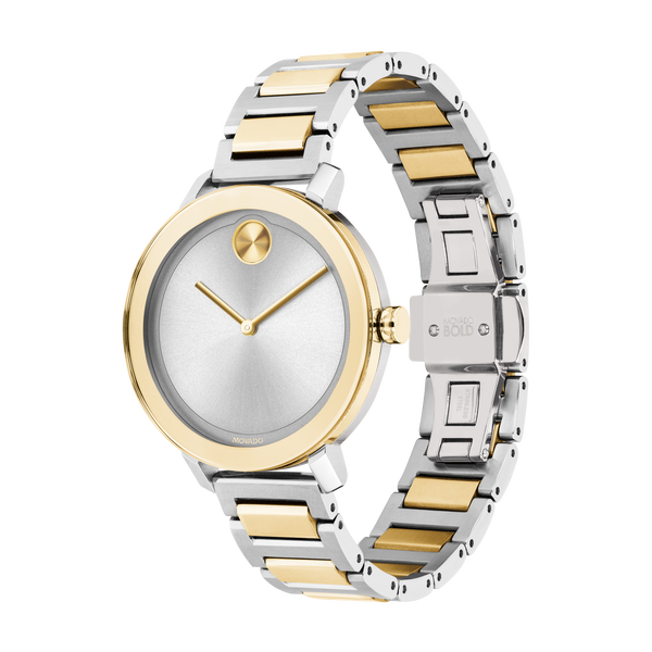 Movado | Movado BOLD Evolution two-toned watch and bracelet with silver ...