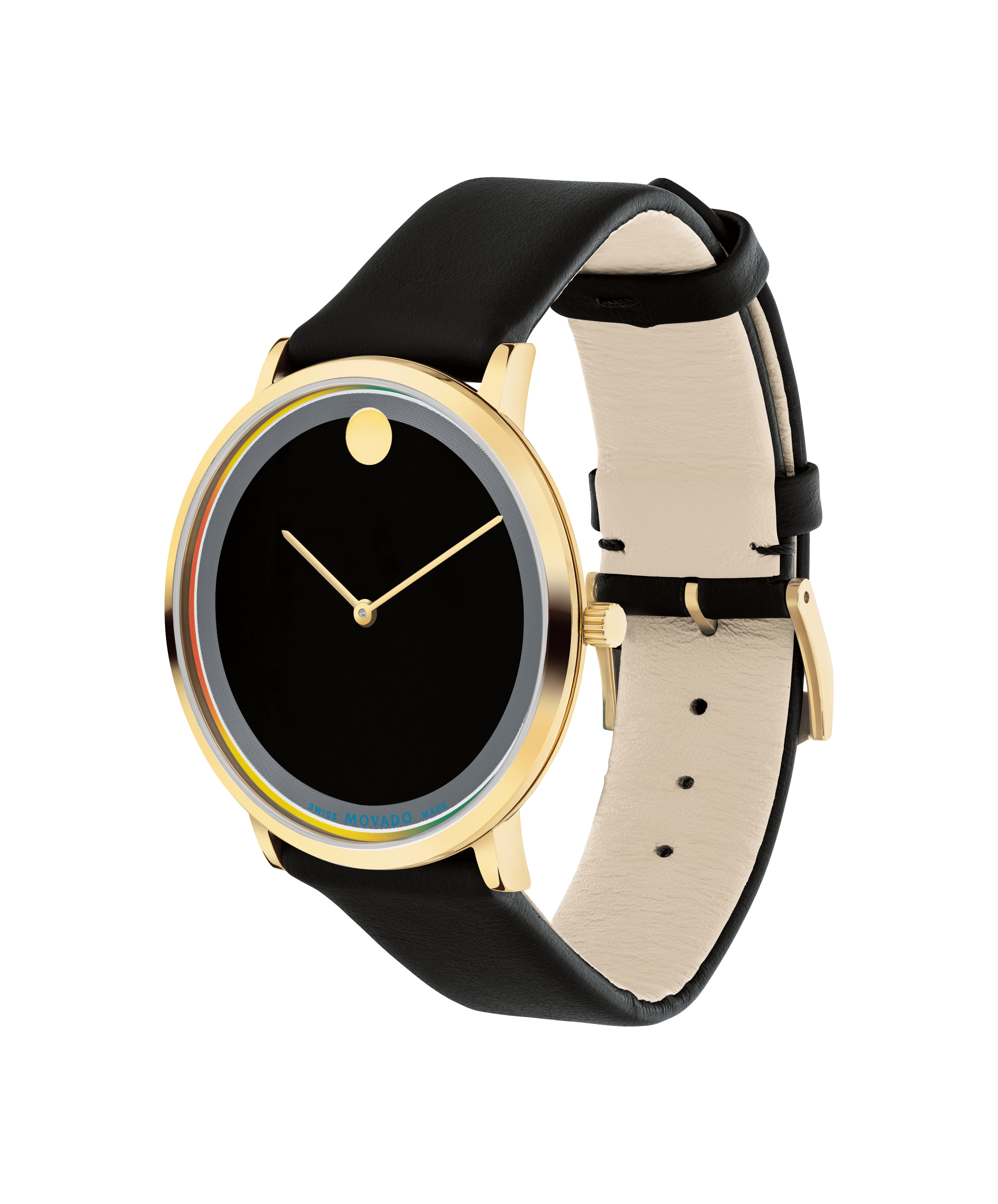Movado Esperanza Ladies Diamond Black Dial Swiss Quartz Watch 0607052