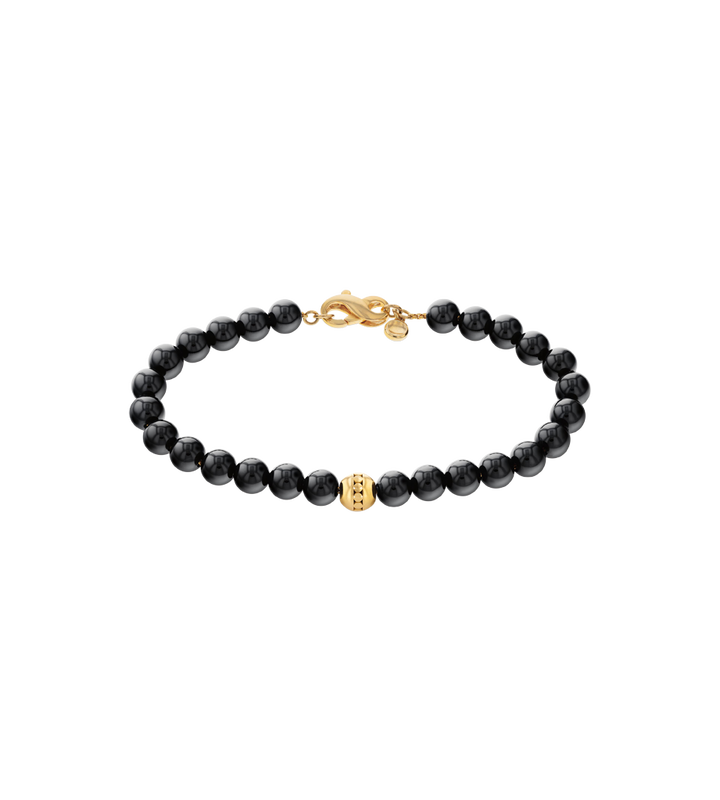 Movado | Onyx beaded bracelet