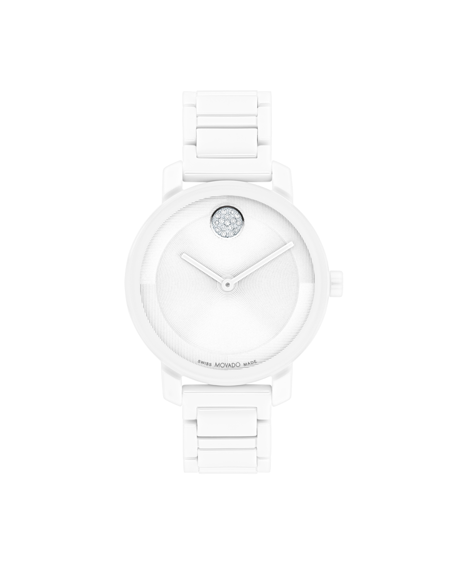 Fossil White Dial Ceramic Bracelet Ladies Watch CE1002 – Watches of America