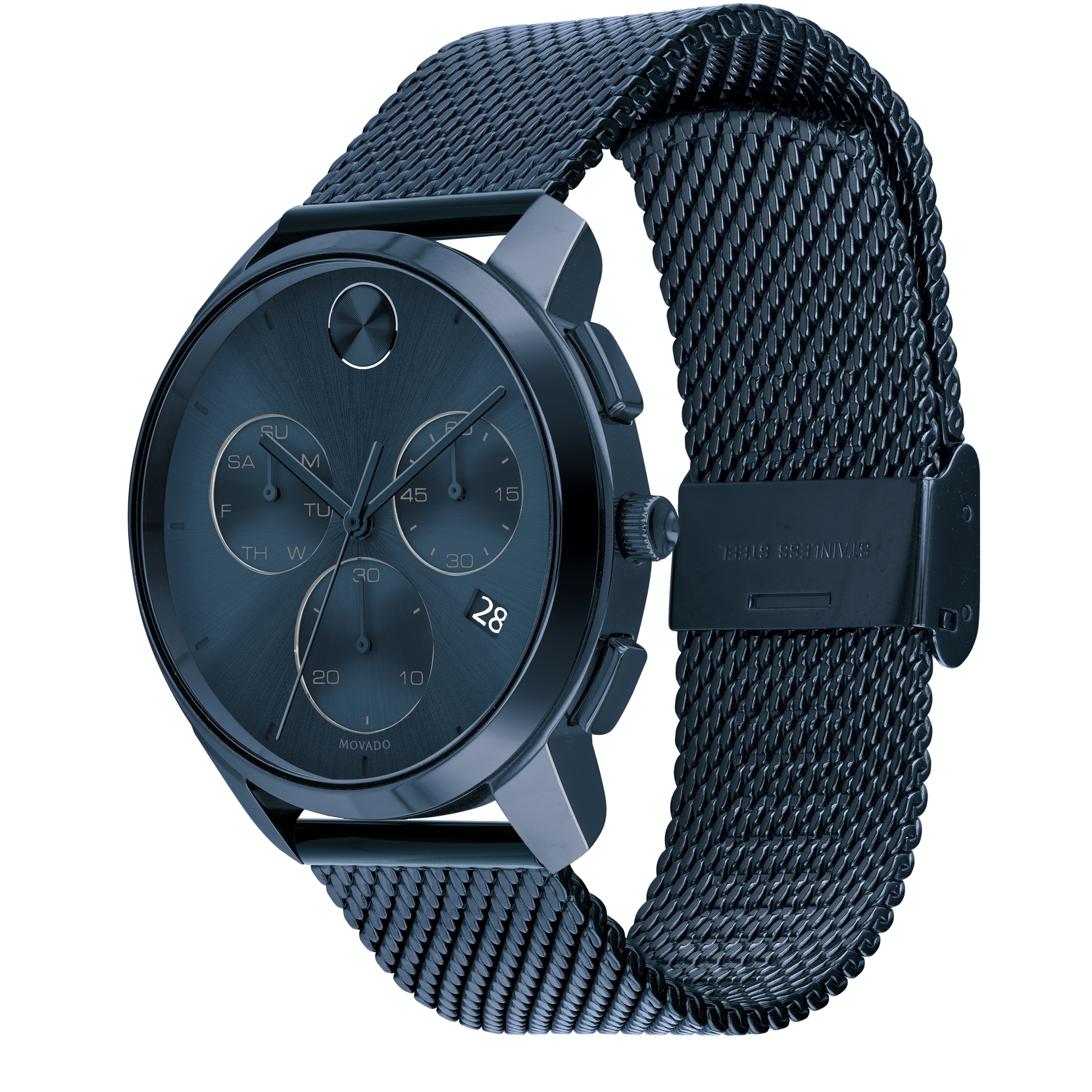 Movado | Movado BOLD blue chronograph watch with blue dial 
