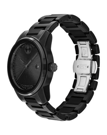 Movado | Movado BOLD Verso Watch with black ceramic bracelet and