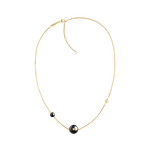 Movado Short Signature Pearl Necklace