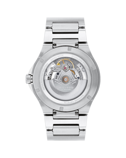 Movado | Movado SE Automatic stainless steel watch with grey dial and  yellow gold accents, Sapphire crystal and Swiss Super-LumiNova