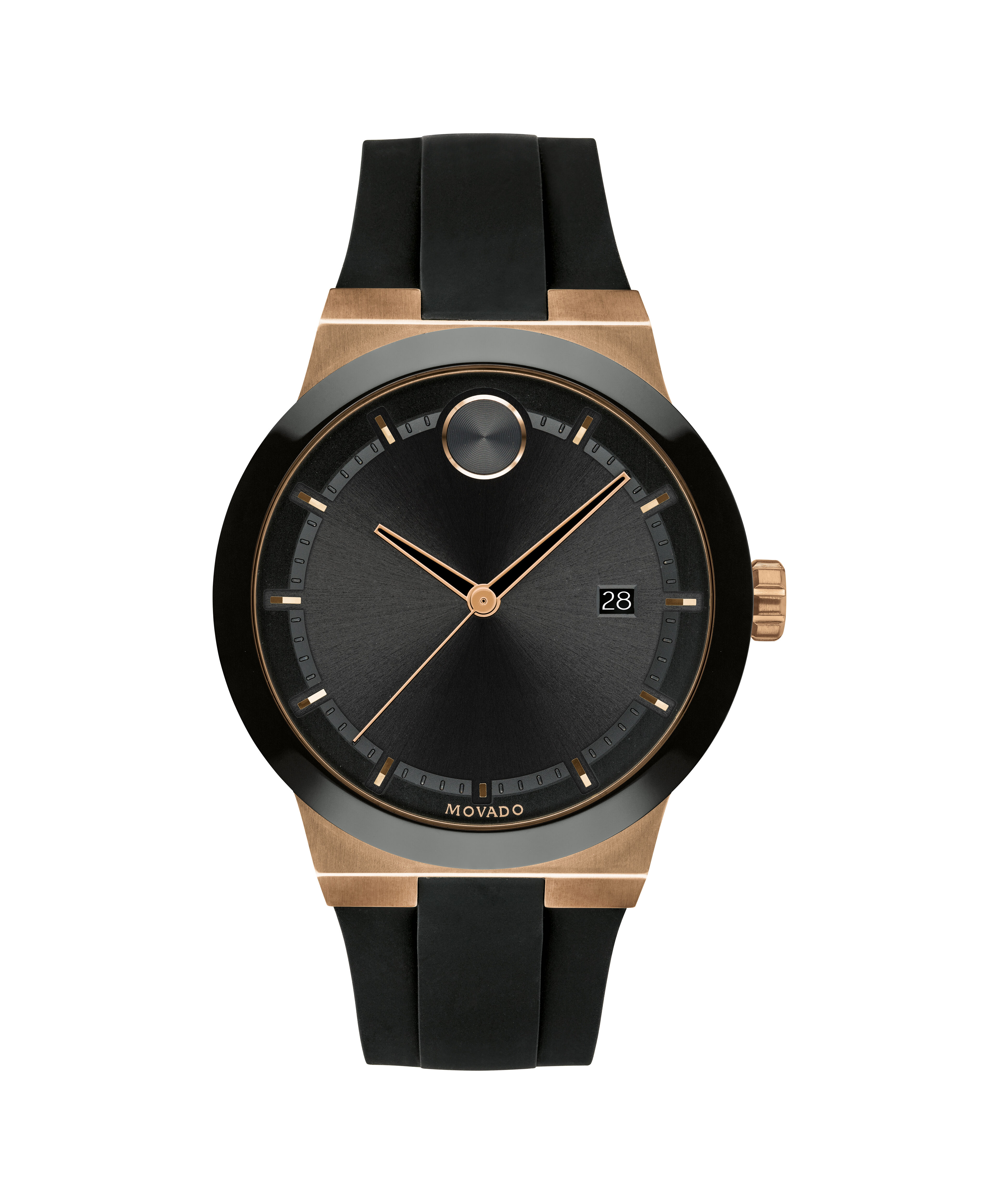 Movado Bold Rose Gold-Tone Dial Silicone Strap Women's Watch 3600718Movado Bold Shimmer Pale Rose Dial Rose Gold PVD Women's Watch 3600657