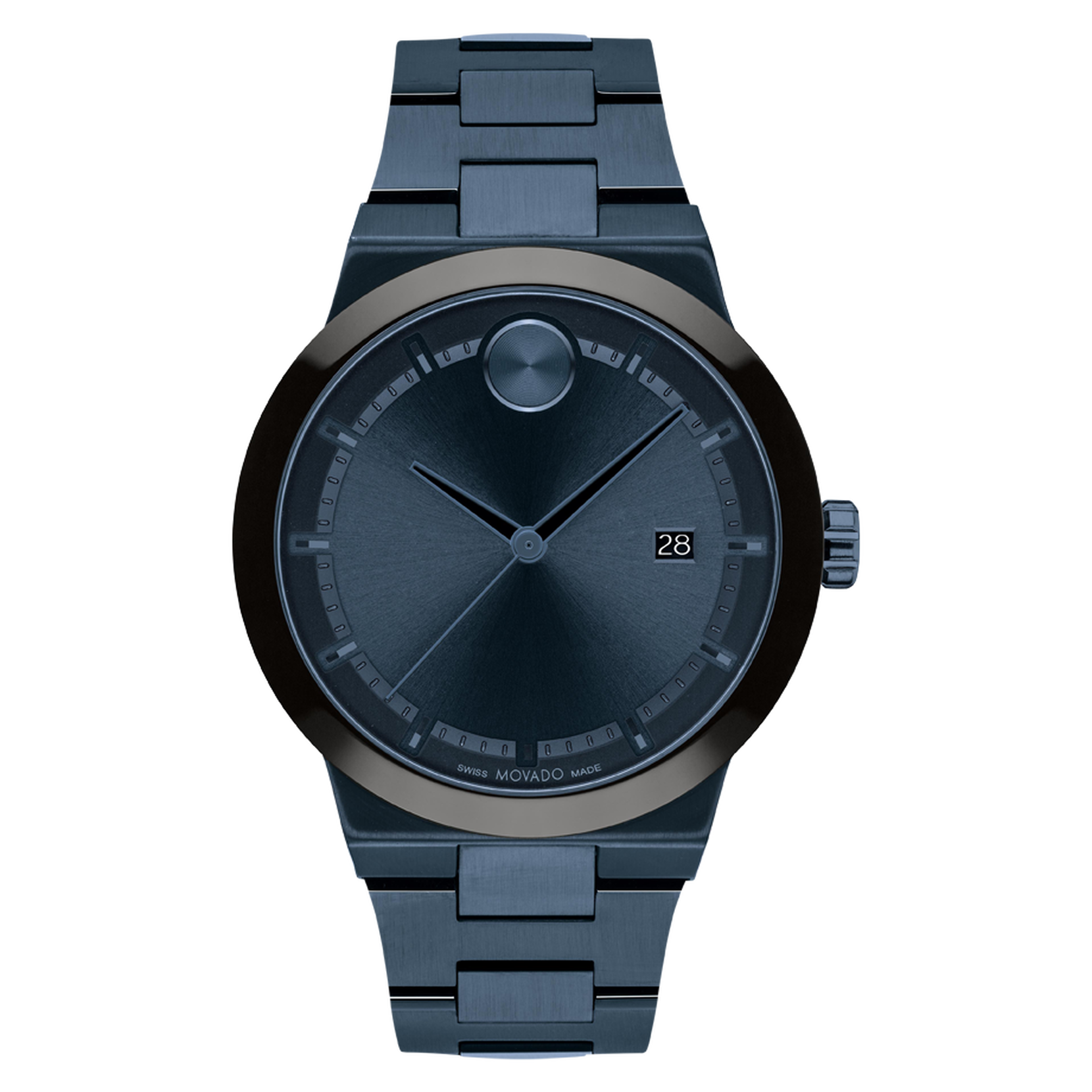 Movado | Movado BOLD Fusion blue watch, dial and bracelet