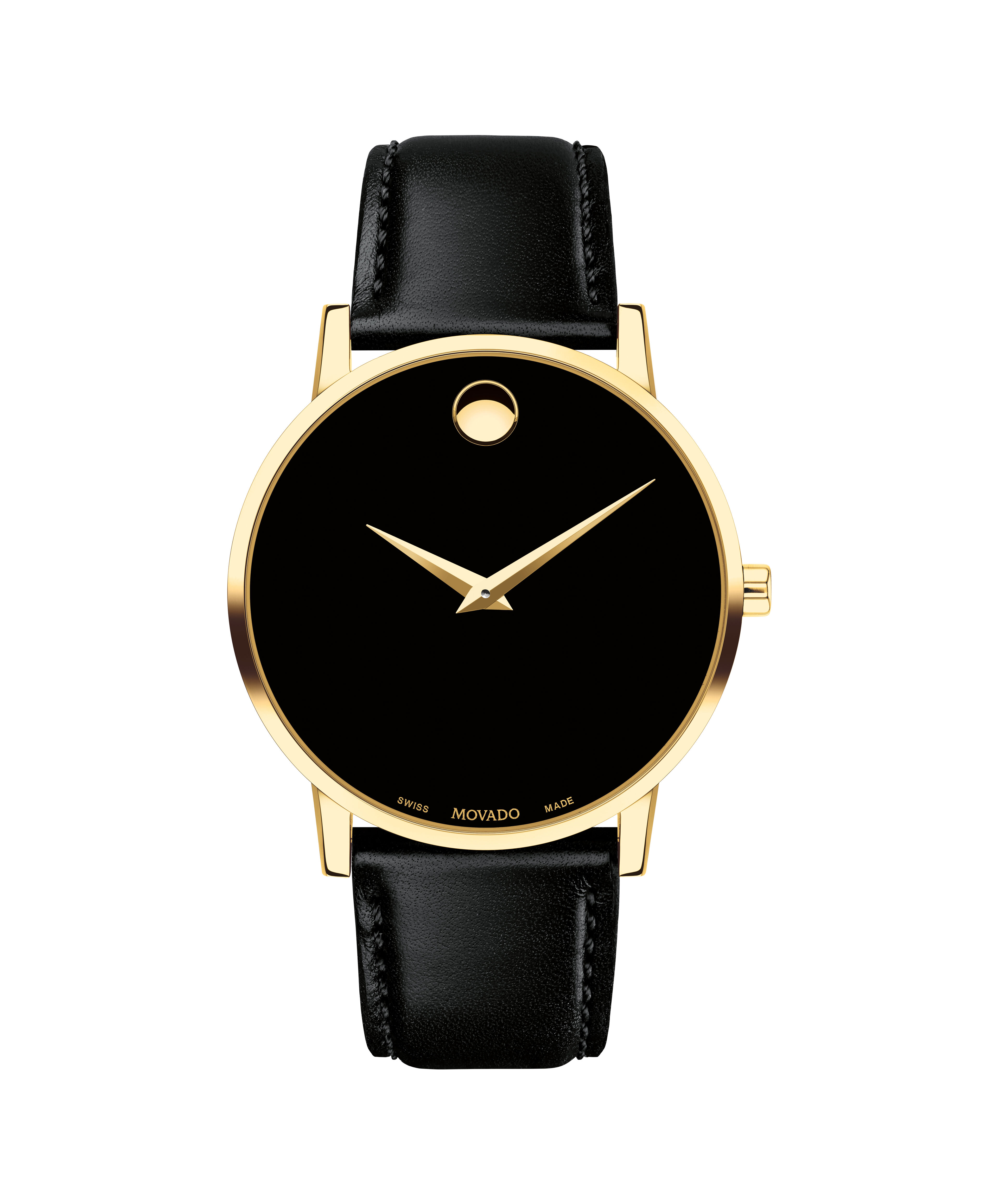 Movado 8162 Vintage Solid 18K Yellow Gold 33mm
