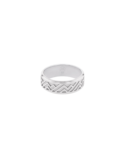 Men's M Pattern Ring