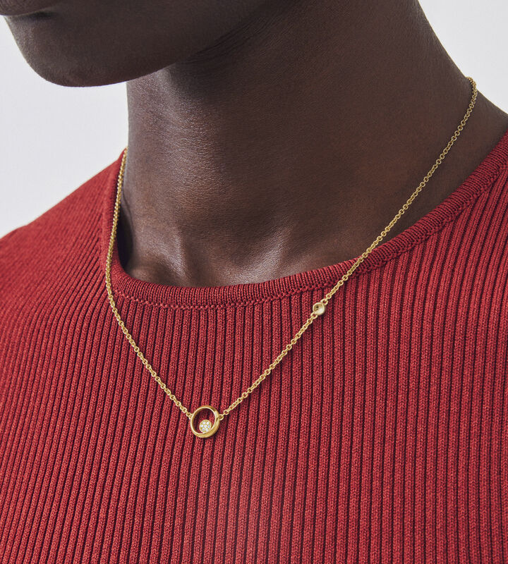 Movado | Women's 14 Karat Yellow Gold Halo Necklace