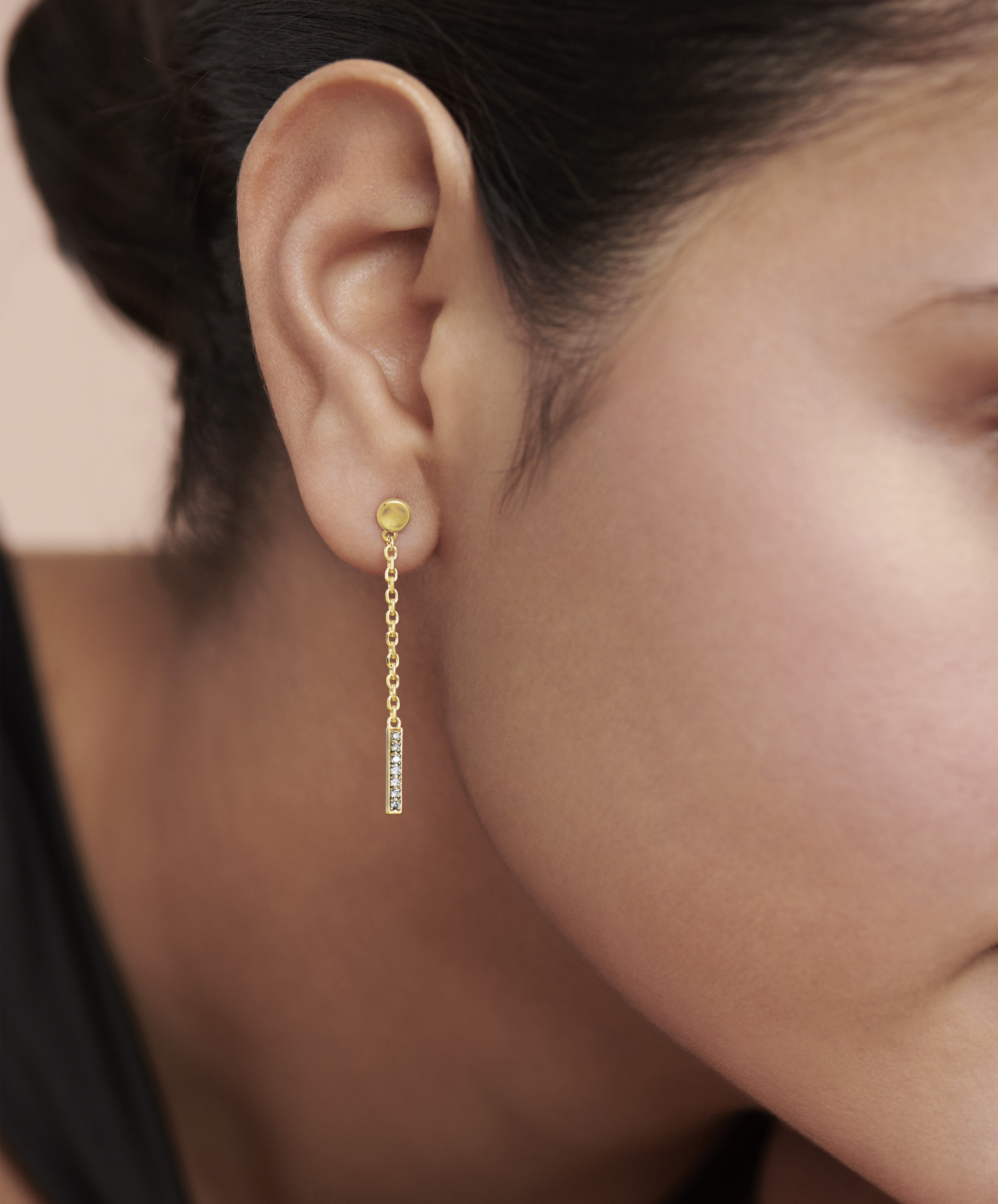 womens gold drop earrings