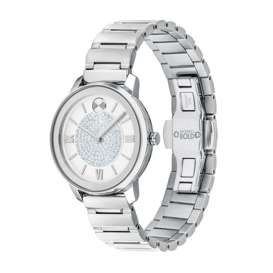 Movado | Movado BOLD stainless steel watch and bracelet with silver ...