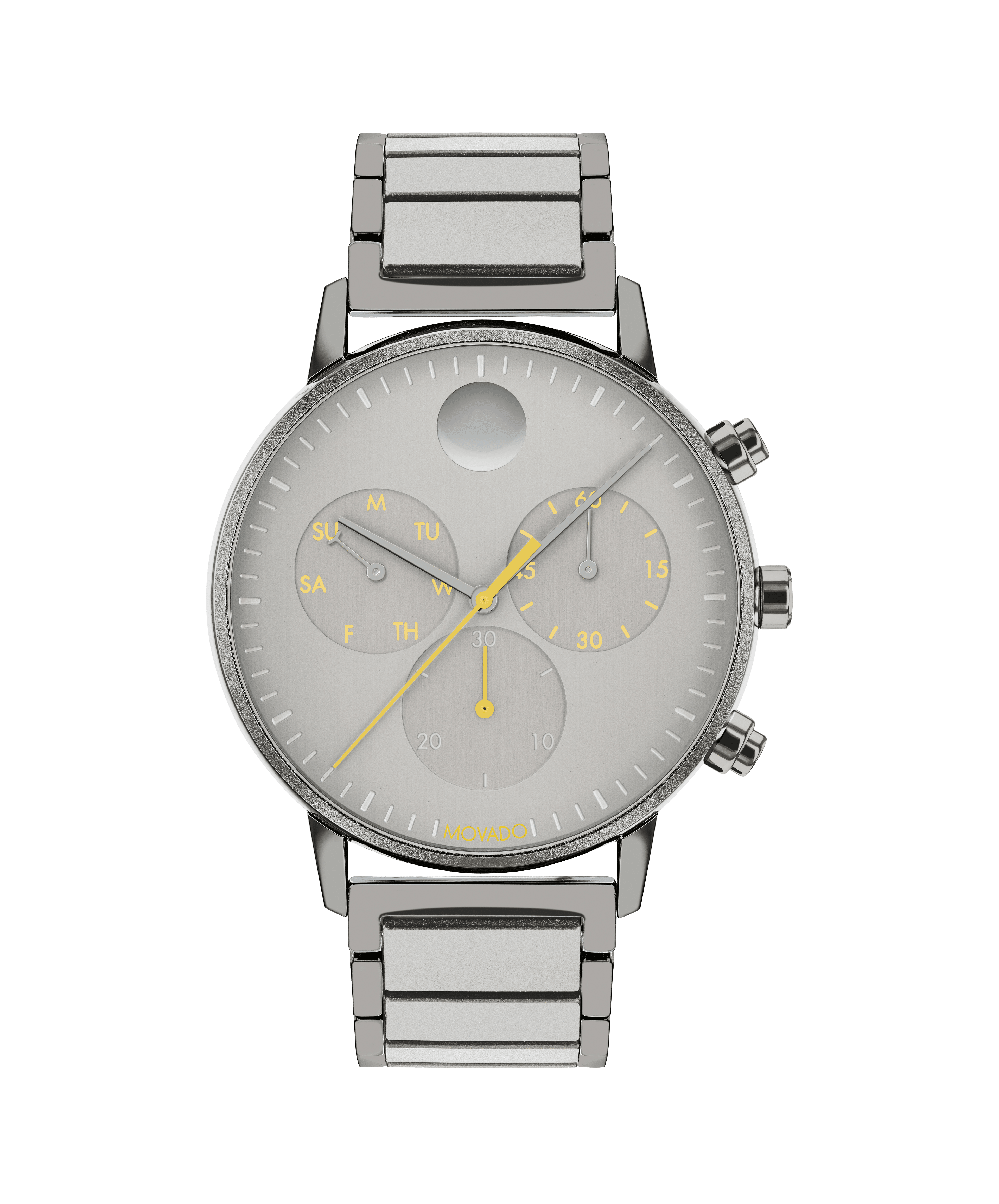 Movado Calendograf Triple Calendar Quantieme Steel Watch – Cal. 470