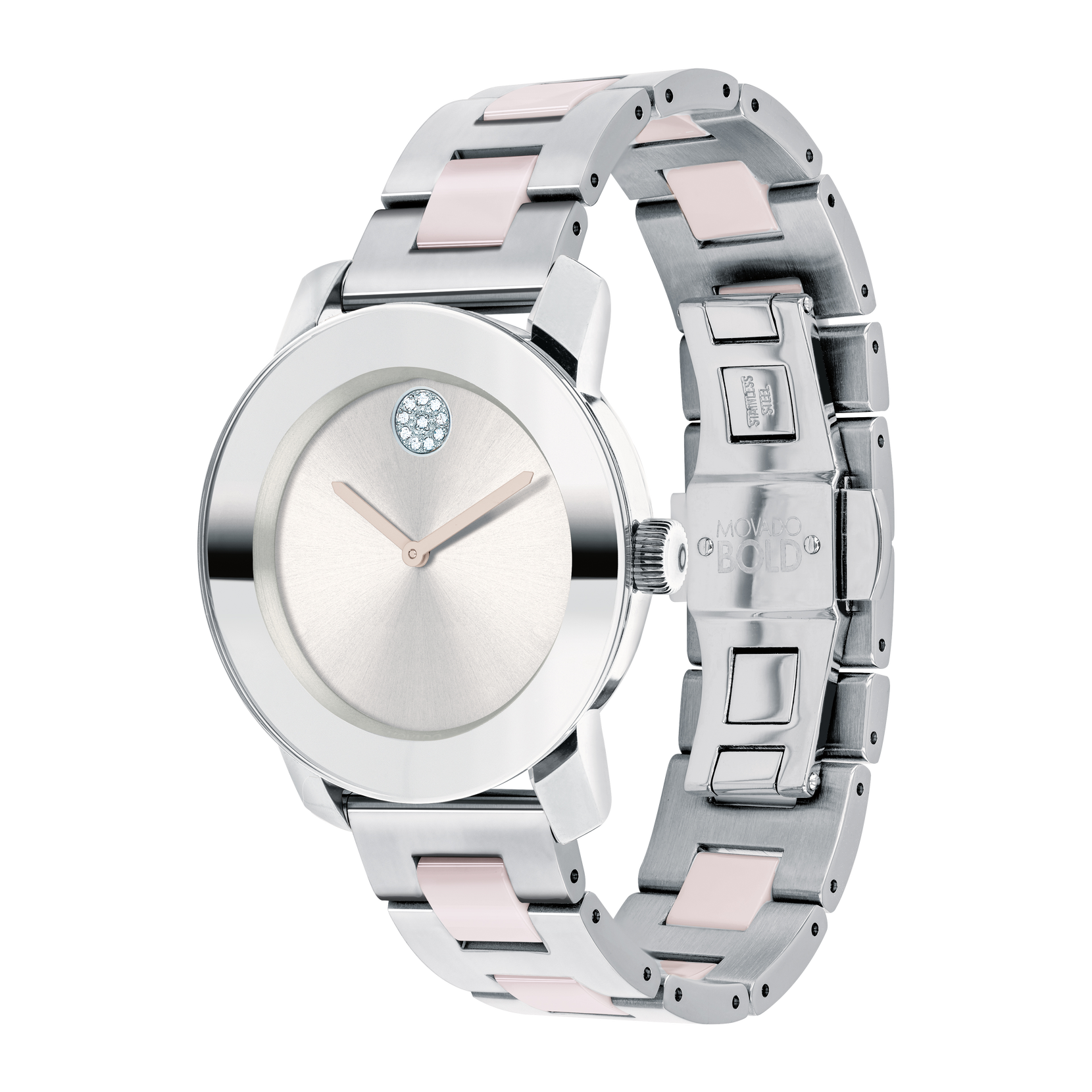 Movado | Movado BOLD Ceramic stainless steel case, dial and mixed 