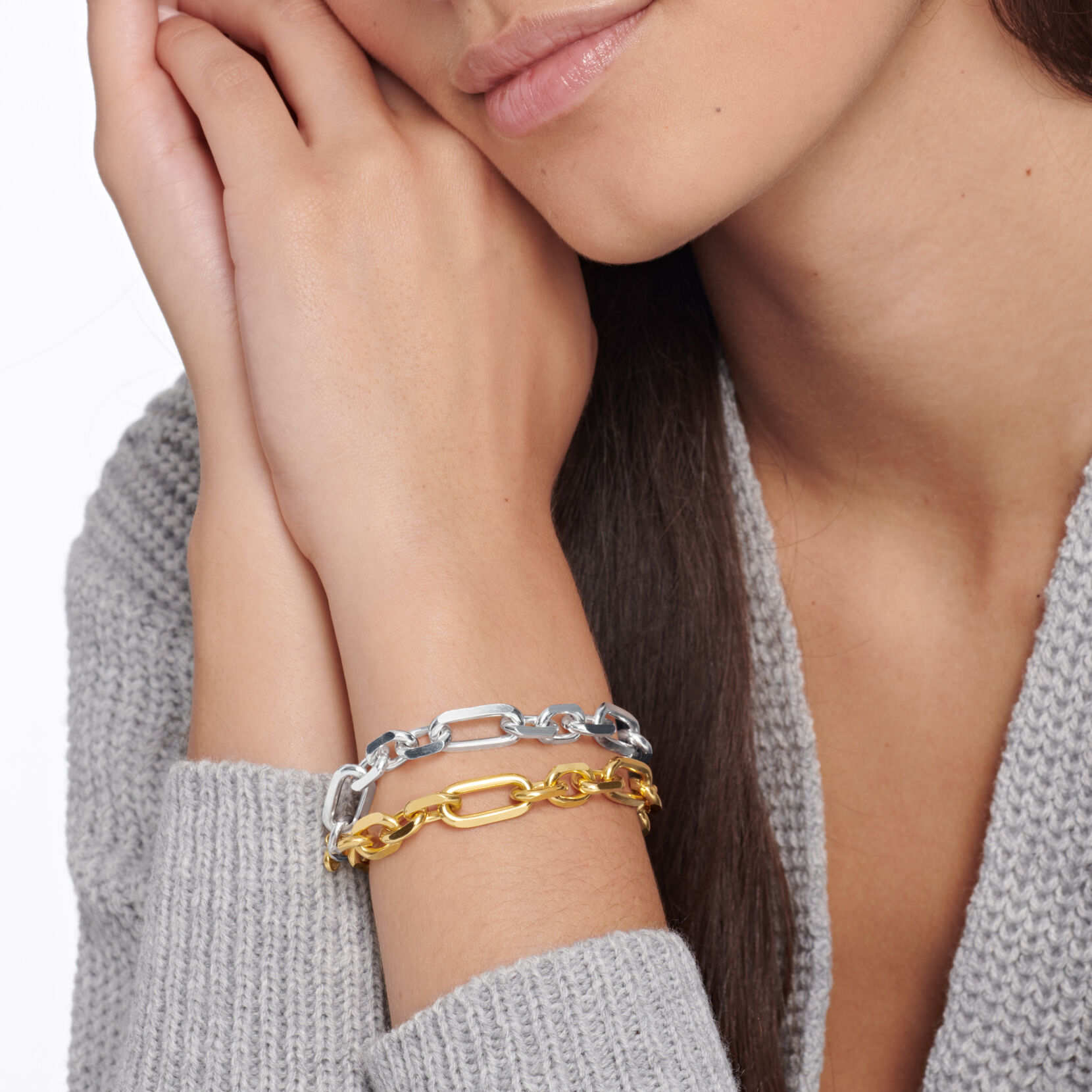 Movado Women's Faceted Chain Bracelet