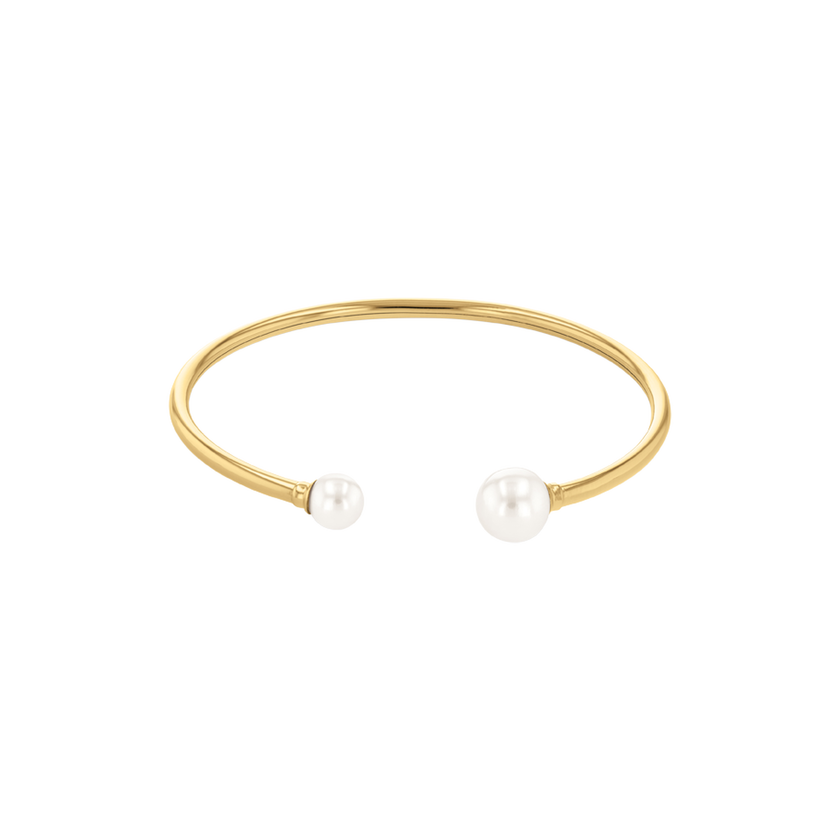 Movado | Movado Pearl Collection Gold Bangle With White Pearls