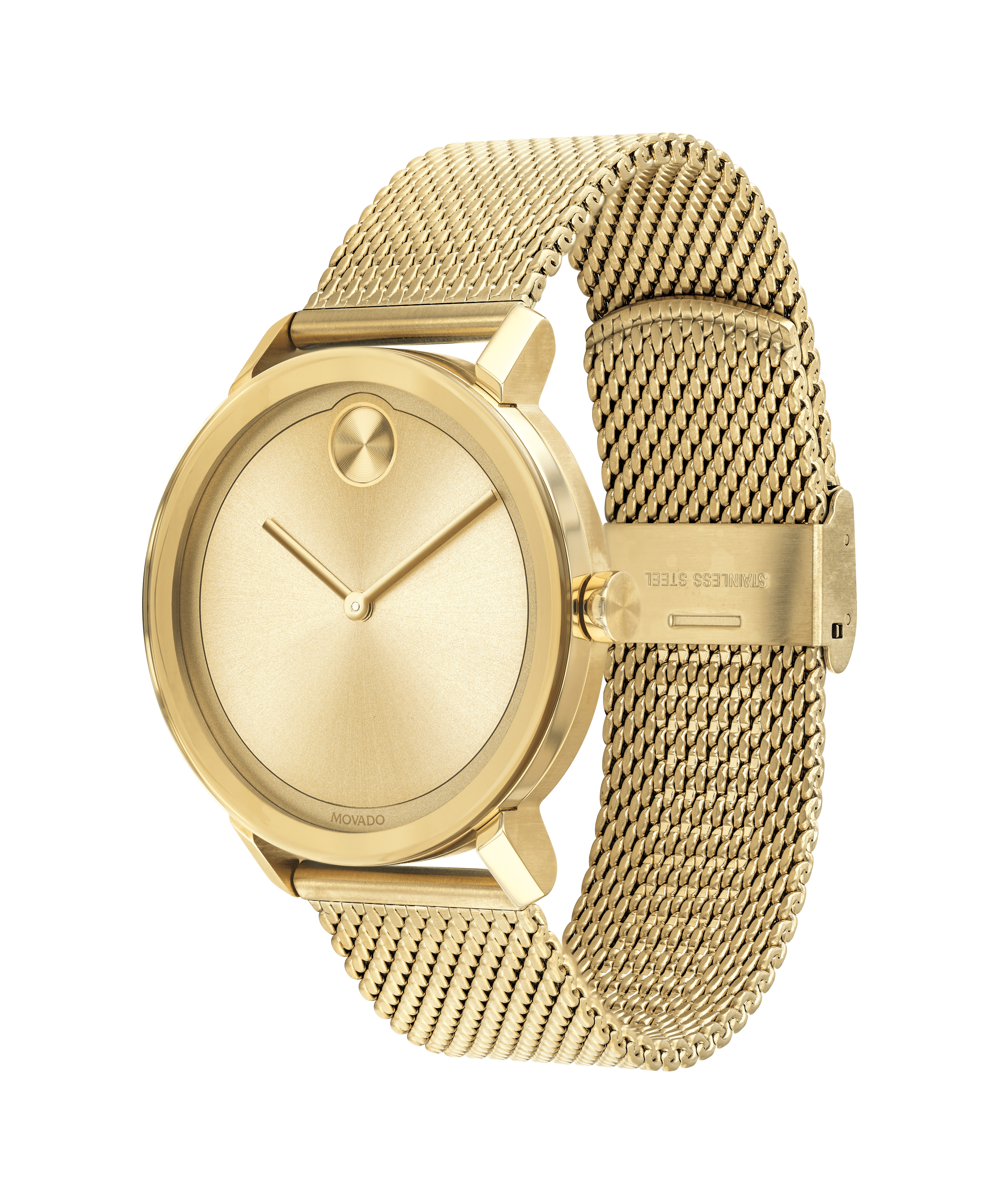Movado RARE 1960s Sub-Sea Kingmatic S 14k solid Gold 38mm Watch with Solid Gold Bracelet