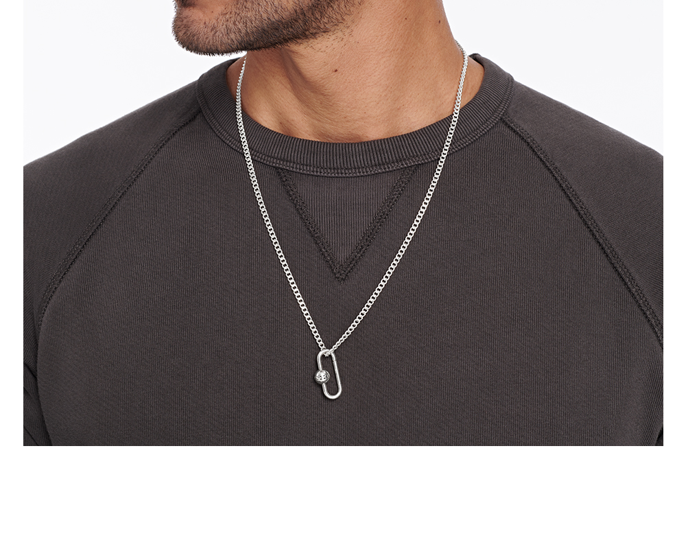Men's Sphere Lock Necklace