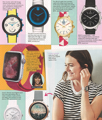 Movado Connect Watch featured in US Weekly Magazine